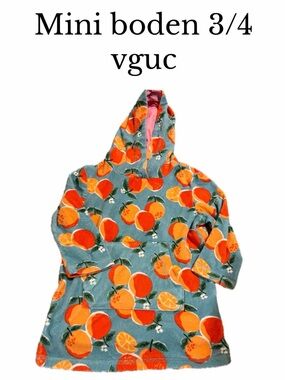 Mini boden 3-4 citrus swim cover up